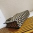 Prada Symbole Large Bag In Black/Beige Jacquard Fabric