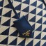 Prada Symbole Large Bag In Blue/White Jacquard Fabric