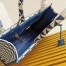 Prada Symbole Large Bag In Blue/White Jacquard Fabric