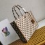 Prada Symbole Large Bag In Brown/White Jacquard Fabric