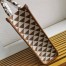 Prada Symbole Large Bag In Brown/White Jacquard Fabric