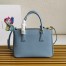 Prada Galleria Medium Bag In Light Blue Saffiano Leather