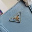 Prada Galleria Medium Bag In Light Blue Saffiano Leather