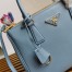 Prada Galleria Medium Bag In Light Blue Saffiano Leather