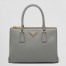 Prada Galleria Medium Bag In Grey Saffiano Leather