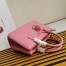 Prada Galleria Medium Bag In Pink Saffiano Leather