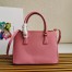 Prada Galleria Medium Bag In Pink Saffiano Leather