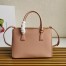 Prada Galleria Medium Bag In Powder Pink Saffiano Leather