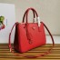 Prada Galleria Medium Bag In Red Saffiano Leather