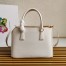 Prada Galleria Medium Bag In White Saffiano Leather