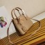 Prada Galleria Mini Bag In Beige Saffiano Leather