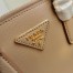 Prada Galleria Mini Bag In Beige Saffiano Leather