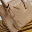 Prada Galleria Mini Bag In Beige Saffiano Leather