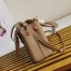 Prada Galleria Mini Bag In Beige Saffiano Leather