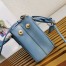 Prada Galleria Mini Bag In Light Blue Saffiano Leather