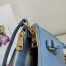 Prada Galleria Mini Bag In Light Blue Saffiano Leather