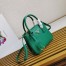 Prada Galleria Mini Bag In Green Saffiano Leather