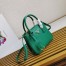 Prada Galleria Mini Bag In Green Saffiano Leather