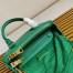 Prada Galleria Mini Bag In Green Saffiano Leather