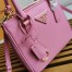 Prada Galleria Mini Bag In Pink Saffiano Leather