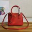 Prada Galleria Mini Bag In Red Saffiano Leather