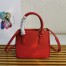 Prada Galleria Mini Bag In Red Saffiano Leather