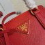 Prada Galleria Mini Bag In Red Saffiano Leather