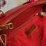 Prada Galleria Mini Bag In Red Saffiano Leather