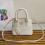 Prada Galleria Mini Bag In White Saffiano Leather