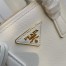Prada Galleria Mini Bag In White Saffiano Leather