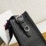 Prada Hobo Bag in Black Grained Calfskin