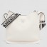 Prada Hobo Bag in White Grained Calfskin