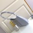 Prada Cleo Large Shoulder Bag In Blue Brushed Leather