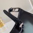 Prada Cleo Large Shoulder Bag In Black Brushed Leather