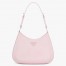 Prada Cleo Large Shoulder Bag In Pink Brushed Leather