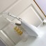Prada Cleo Large Shoulder Bag In White Brushed Leather
