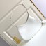 Prada Cleo Large Shoulder Bag In White Brushed Leather