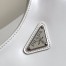 Prada Cleo Large Shoulder Bag In White Brushed Leather