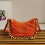 Prada System Patchwork Shoulder Bag In Orange Leather