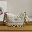 Prada System Patchwork Shoulder Bag In White Leather