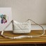 Prada System Patchwork Shoulder Bag In White Leather