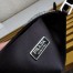 Prada Cleo Shoulder Bag in Black Satin with Crystals 