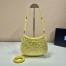 Prada Cleo Shoulder Bag in Yellow Satin with Crystals 