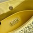Prada Cleo Shoulder Bag in Yellow Satin with Crystals 