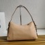 Prada Aimee Large Shoulder Bag in Travertine Leather 