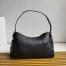 Prada Aimee Large Shoulder Bag in Black Leather 