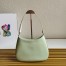 Prada Cleo Small Shoulder Bag In Aqua Brushed Leather