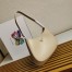 Prada Cleo Small Shoulder Bag In Beige Brushed Leather