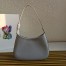 Prada Cleo Small Shoulder Bag In Blue Brushed Leather
