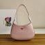 Prada Cleo Small Shoulder Bag In Pink Brushed Leather